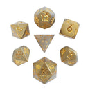 Forged Gaming Golden Storm 7-Piece Metal Dice Set