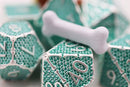 Foam Brain Games: Grassy Paw Prints PRG Metal Dice Set