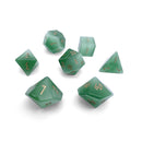 Norse Foundry 7 Die Gemstone RPG Dice Set: Green Cats Eye