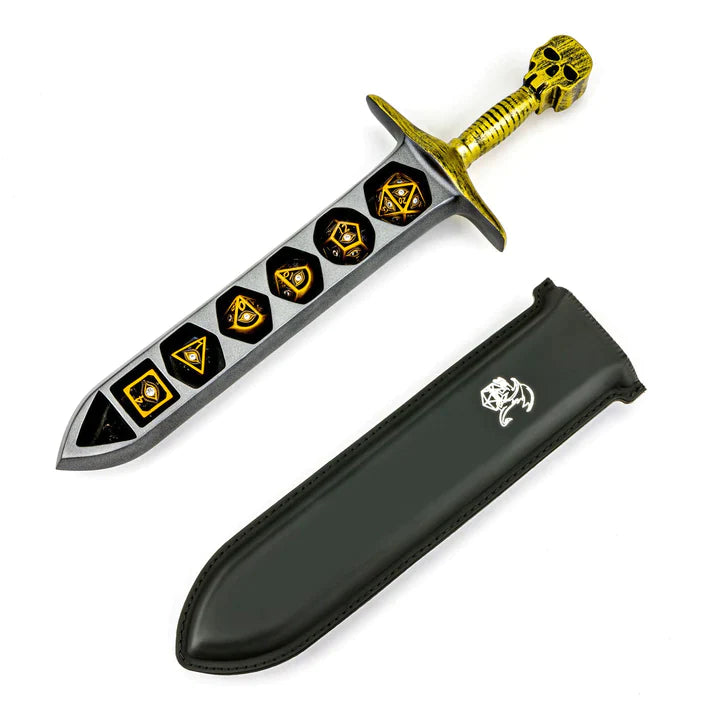 Hymgho Dice Dagger Case: Ancient Gold
