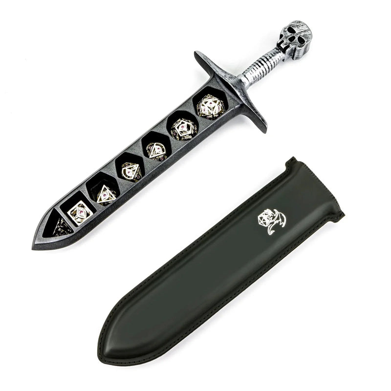 Hymgho Dice Dagger Case: Ancient Silver