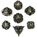 Hymgho Demon Cage Hollow Metal Dice: Gunmetal