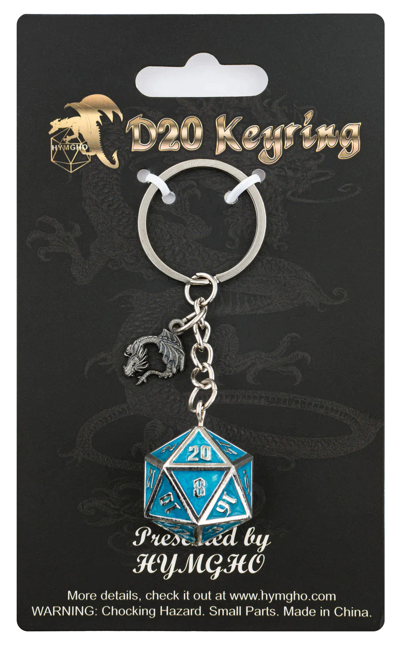 Hymgho D20 Keychain Draconis - Glow in the Dark