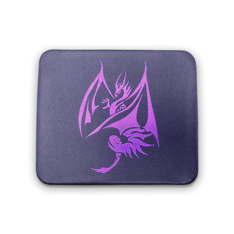 Norse Foundry Leatherette Dice Case: Purple Dragon