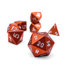 Norse Foundry 7 Die Aluminum Dice Set: Chromatic Dragon Orange