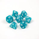 Die Hard Dice 7pc RPG Set - Elessia Essentials Teal with White