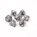 Die Hard Dice 7pc RPG Set - Elessia Essentials Gray with White