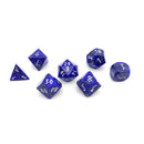 Norse Foundry 7 Die Gemstone RPG Dice Set: Lapis Pyrite