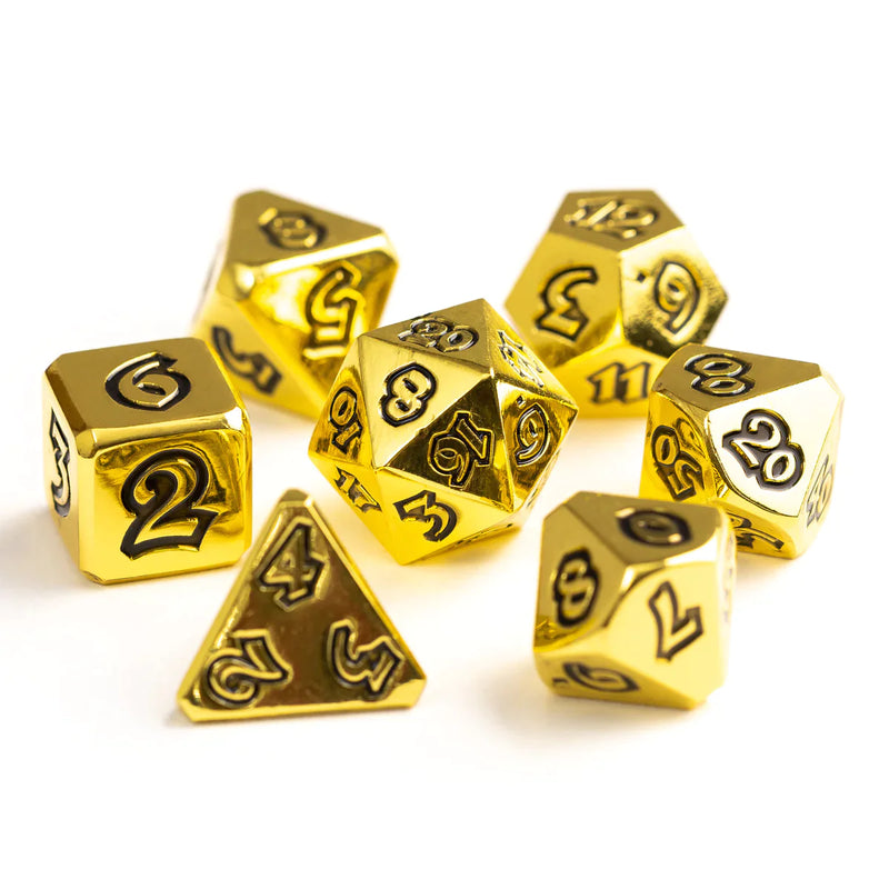 Die Hard Dice 7 Die Metal Dice Set: Lumina Diplomat