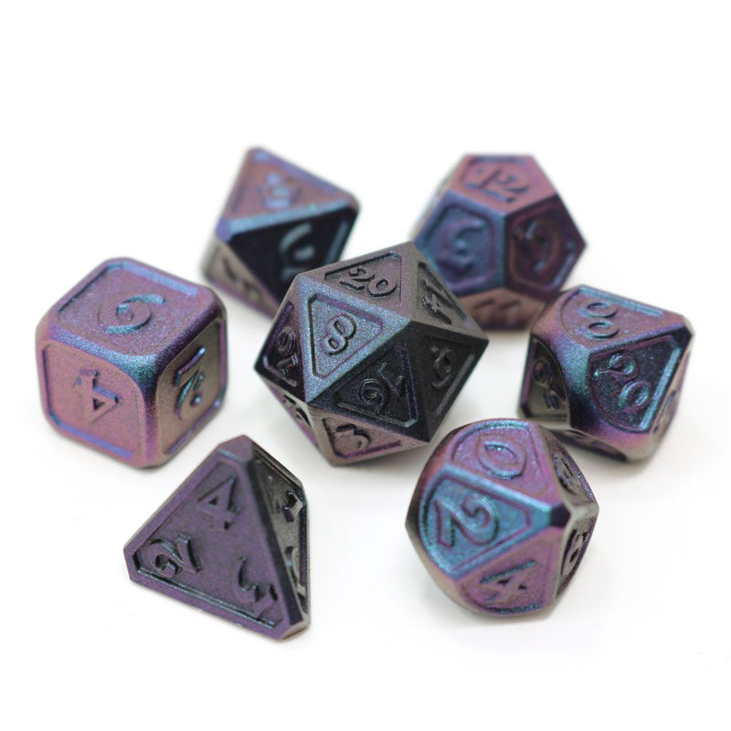 Die Hard Dice 7 Die Metal Dice Set: Dreamscape Lunar Abyss
