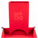 Metallic Dice Games Fold Up Velvet Dice Tower: Red