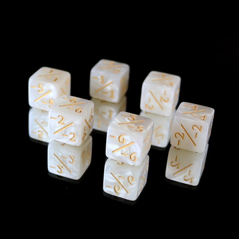 Die Hard Dice Pearl Negative Counters