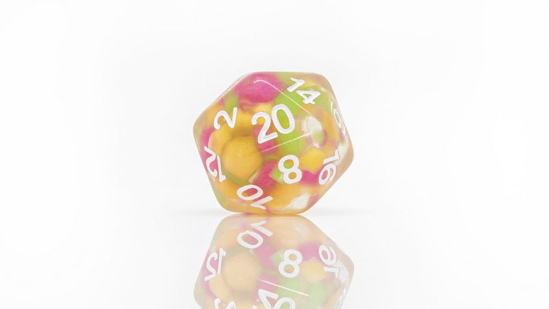 Sirius Dice: 7 Die Set: Melon Ball Glowworm