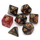 Die Hard Dice 7 Die RPG Dice Set: Midnight Rose