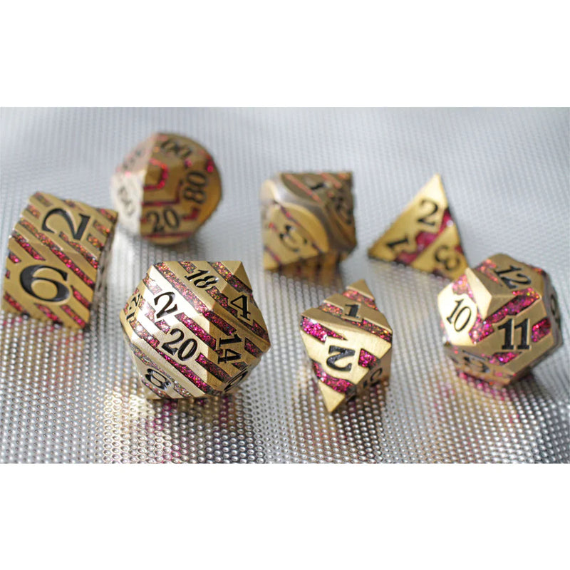 Forged Gaming Molten Midas 7 Piece Metal Dice Set