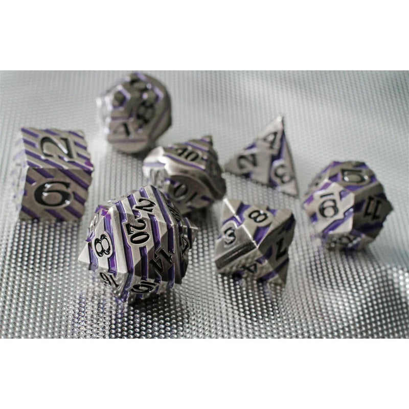 Forged Gaming Necro Tech 7 Piece Metal Dice Set