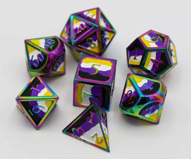 Foam Brain Games Non Binary Pride Dice