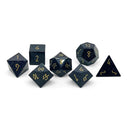 Norse Foundry 7 Die Gemstone RPG Dice Set: Blue Sandstone