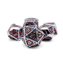 Norse Foundry 7 Die Metal RPG Dice Set: Dungeon Delve Vampiric Corruption