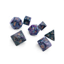 Norse Foundry 7 Die Gemstone RPG Dice Set: Ruby Zoisite