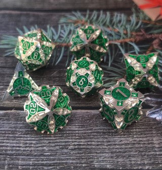 Foam Brain Games Elvish Royal Arrow RPG Metal Dice Set
