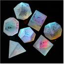 Foam Brain Games Rainbow Crystal and Flourish RPG Dice Set