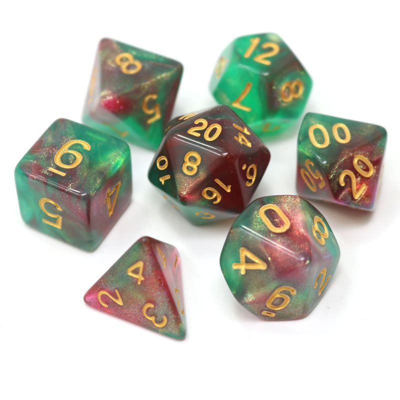 Die Hard Dice 7 Die RPG Dice Set: Elfs Dream