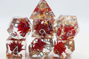 Foam Brain Games Sharp Edge Red Lotus RPG Dice Set