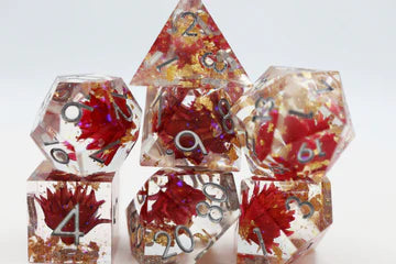 Foam Brain Games Sharp Edge Red Lotus RPG Dice Set