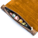 Foam Brain Games Brown Leatherette Roll Up Dice Mat