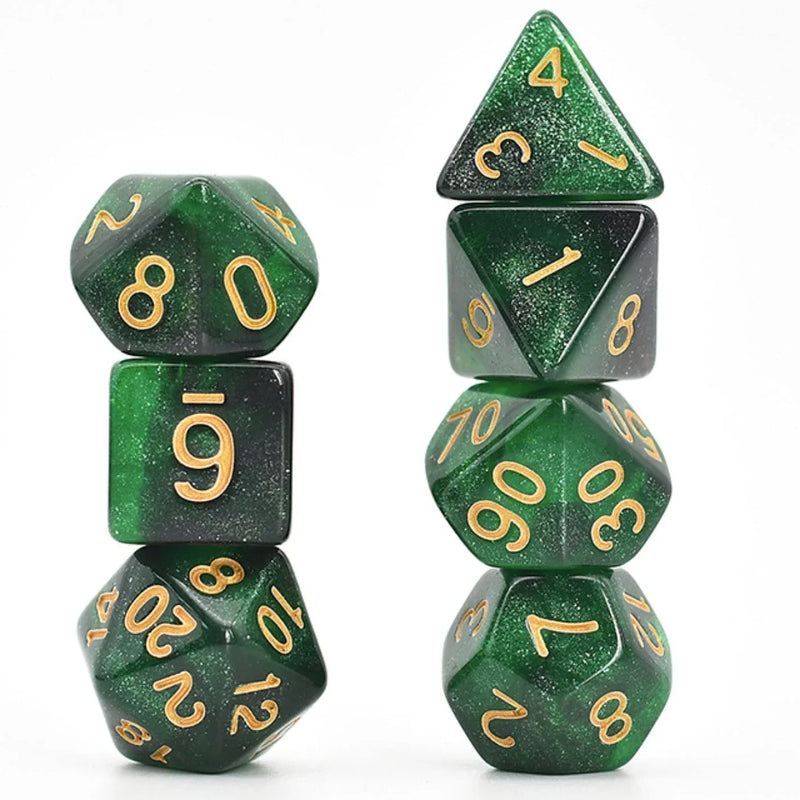 Foam Brain Games RPG Set: Black & Green Galaxy