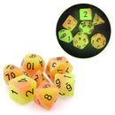 Foam Brain Games Glow In the Dark Fire Ball RPG Dice Set
