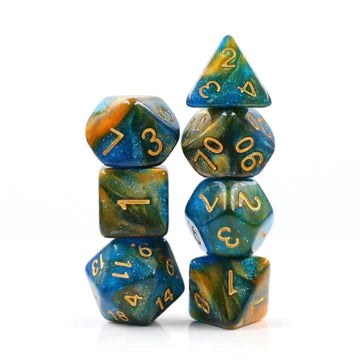 Foam Brain Games RPG Dice Set: River At Dusk