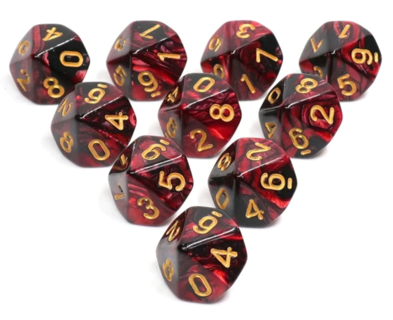 Foam Brain Games 10 Piece D10's - Jokers Wild