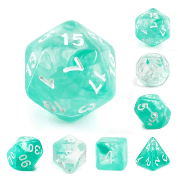 Foam Brain Games Lake Teal RPG Dice Set
