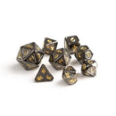 Die Hard Dice 8 Die Metal Dice Set: Mythica Shadowcrown
