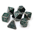 Die Hard Dice 7 Die Metal Dice Set: Mythica Sinister Emerald