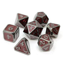 Die Hard Dice 7 Die Metal Dice Set: Mythica Sinister Ruby