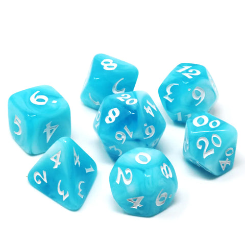 Die Hard Dice: 7pc RPG Set: Elessia Glacial Gale