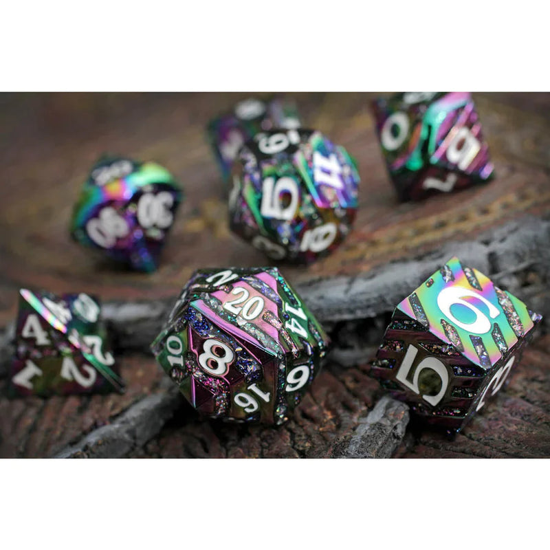 Forged Gaming Stardust Set 7 Piece Metal Dice Set