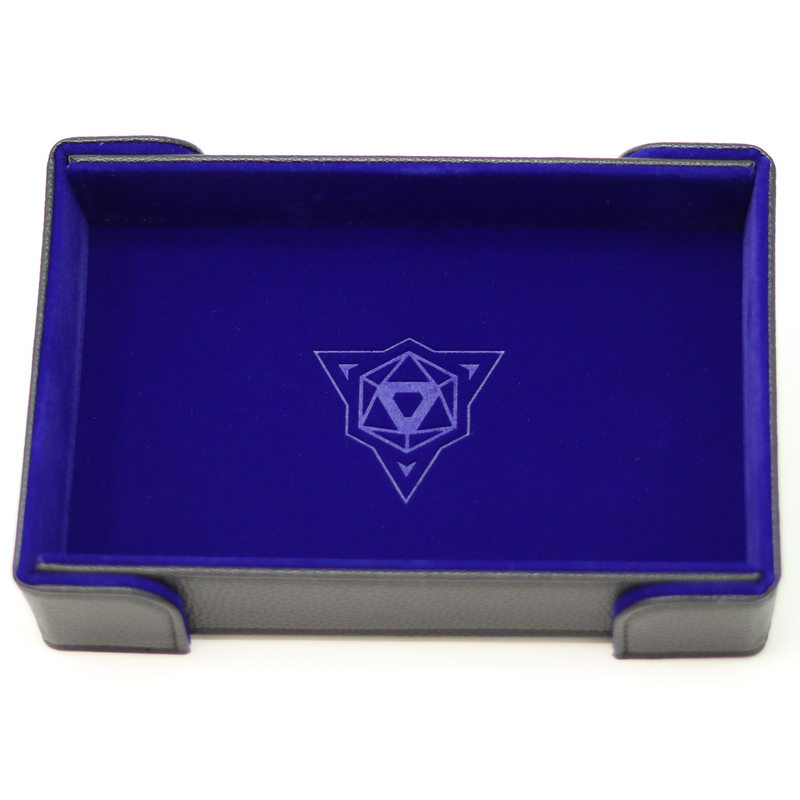Die Hard Dice Table Armor Folding Rectangle Tray: Blue Velvet