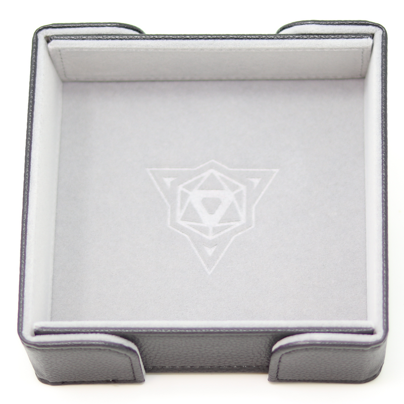 Die Hard Dice Table Armor Folding Square Tray: Gray Velvet
