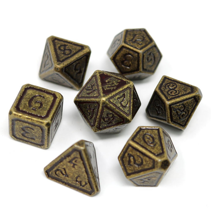 Die Hard Dice 7 Die Metal Dice Set: Unearthed - Bloodline