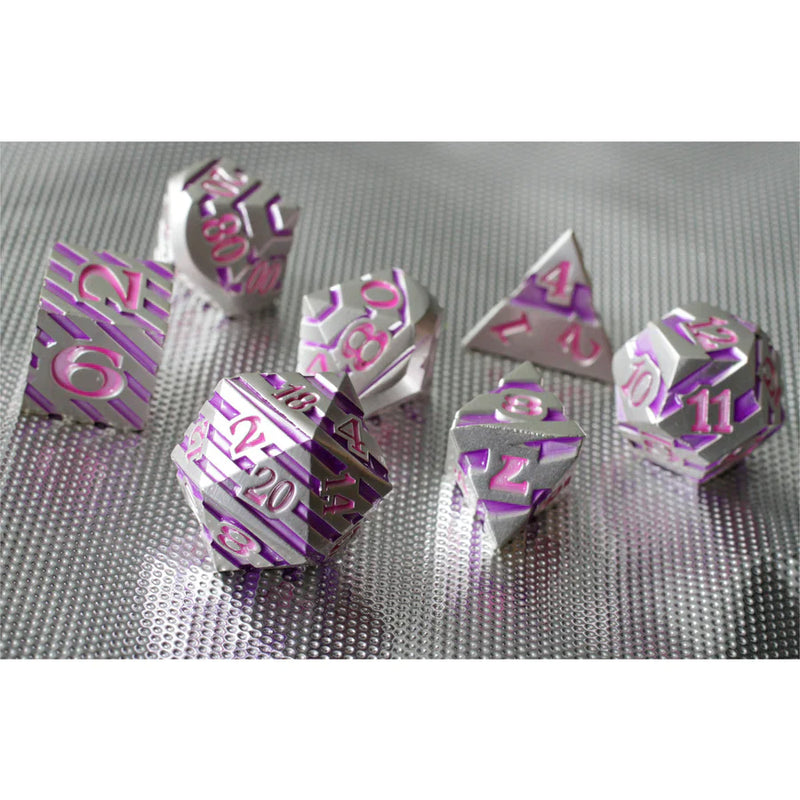 Forged Gaming Unicorn Horn 7 Piece Metal Dice Set