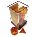 Chessex Gemini: Red-Yellow/Gold 7 Dice Set