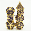 Foam Brain Games Dagger of Venom: Royal Purple PRG Metal Dice Set