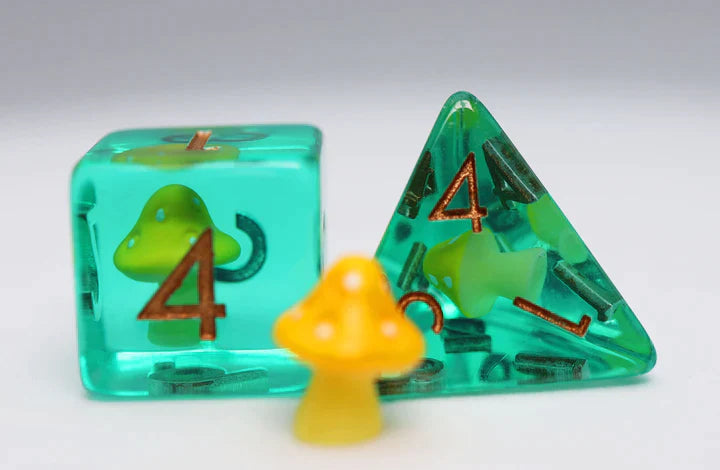 Foam Brain Games: Yellow Mushroom RPG Dice Set