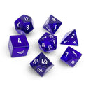 Norse Foundry 7 Die Glass RPG Dice Set: Blue Topaz Zircon Glass