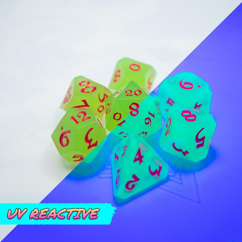 Die Hard Dice 7 Die RPG Dice Set: AfterDark Avalore Thriller