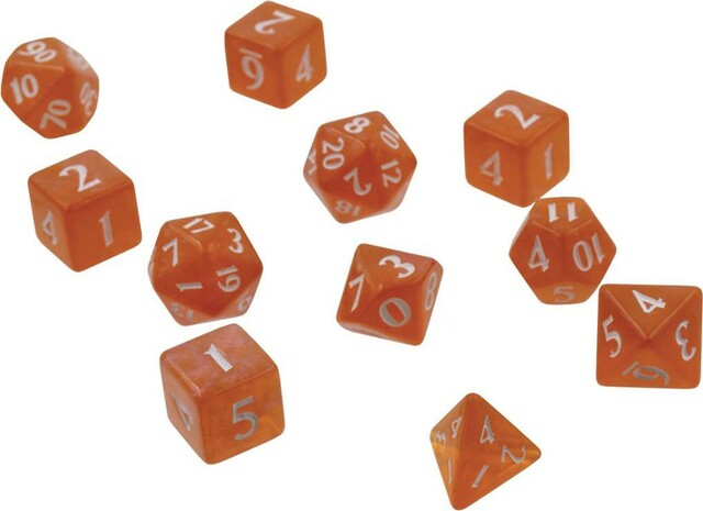 Ultra Pro Eclipse Pumpkin Orange 11 Dice Set